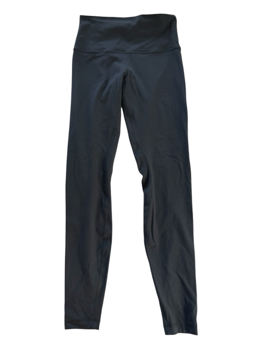 Lululemon Athletica Dark Grey Ribbed High-Waist Leggings